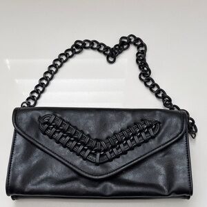 Zara Black Clutch with Chain Strap